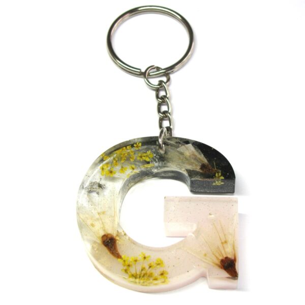Alphabet Keyrings - Rambling Rose