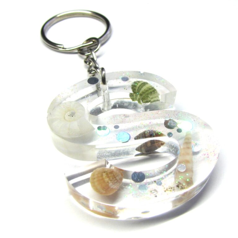 Alphabet Keyrings - Rambling Rose