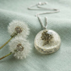 Dandelion Pendant - 3mm chain