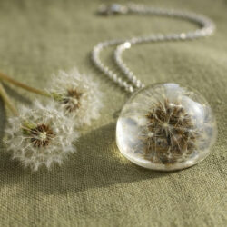 Dandelion Pendant - 5mm chain