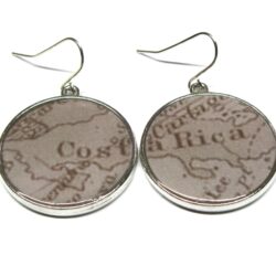 Map earrings - Costa Rica