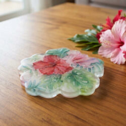 Resin Coasters - Hibiscus Flowers