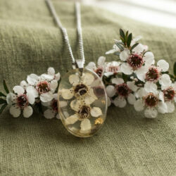 Manuka Flower Pendant on Chain