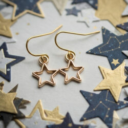 Star charm earrings