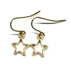 Star charm earrings