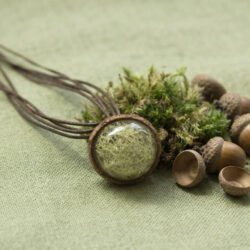 Acorn & Moss Necklace