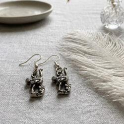 Ostrich earrings