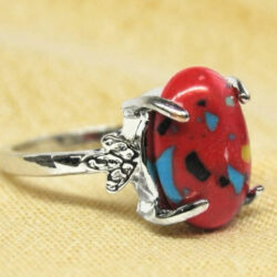 Red Chunky Rings