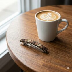 Peyote Stitch Hair Barrettes - Coffee
