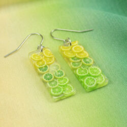 Citrus Ombré earrings - Lemon/Lime