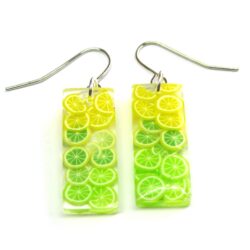 Citrus OmbrΓ© earrings - Lemon/Lime