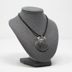 Black Scallop Shell Necklace