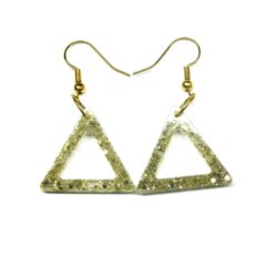 Glitter earrings - Triangle (all colours)