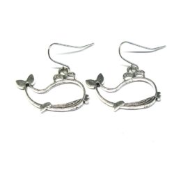 Whale earrings