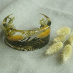 Cuff Bracelet - Yellow Bunnytail