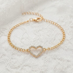 Embellished Heart Bracelet