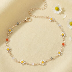 Crystal and Daisy Bracelet