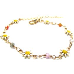 Crystal and Daisy Bracelet