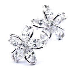 Floral Zirconia Studs