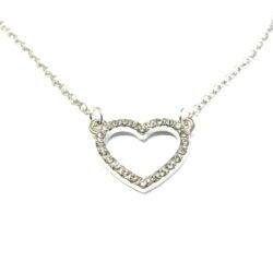 Encrusted Heart Necklaces
