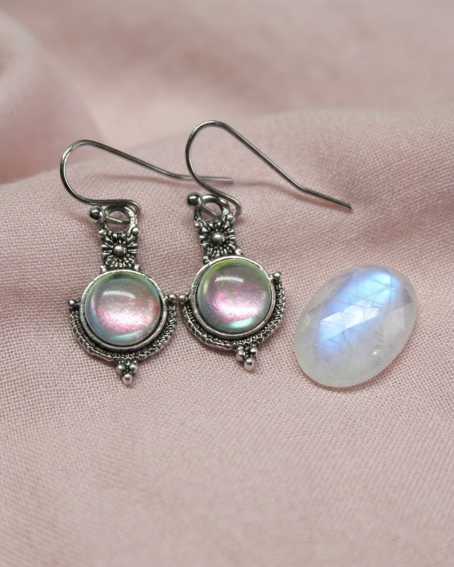 Moonstone earrings