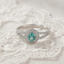 Sterling Silver Teal Ring
