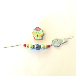 Cupcake Needle Minder with Frogger