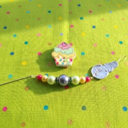Cupcake Needle Minder with Frogger