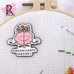 Mental Health Matters Enamel Needle Minder