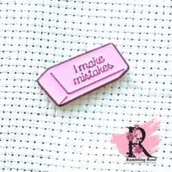 I Make Mistakes Enamel Needle Minder