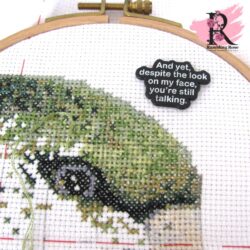 Still Talking Enamel Needle Minder