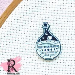 Trust Your Process Enamel Needle Minder