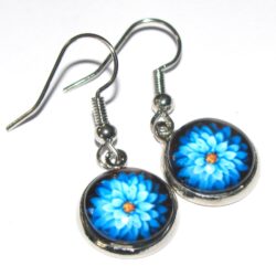 Dahlia Cabochon - Blue