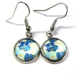 Monstera Cabochon - Blues