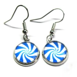 Candy Cane Cabochon - Blue