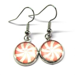 Candy Cane Cabochon - Peach