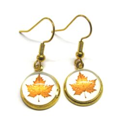Maple Leaf Cabochon - Golden Brown