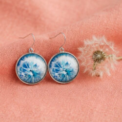 Dandelion Cabochon - Light Blue
