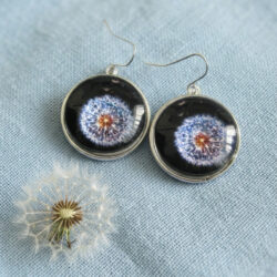 Dandelion Cabochon - Lilac & Brown