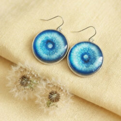 Dandelion Cabochon - Mid-Blue
