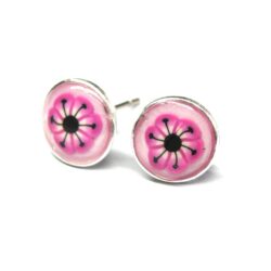 Pink African Daisy Studs