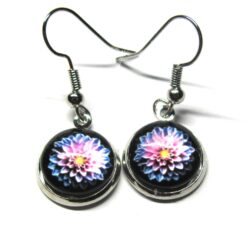 Dahlia Cabochon - Pink & Purple