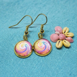 Nautilus Cabochon - Pink & Yellow