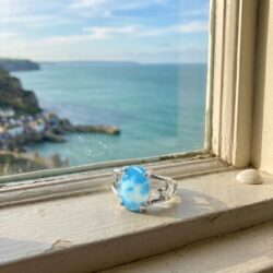 Sky Blue Chunky Ring