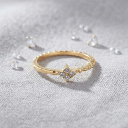 Zirconia Cluster Stacker Ring