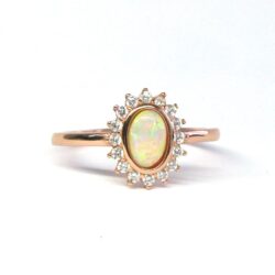 Starburst Opal & Rose Gold Ring