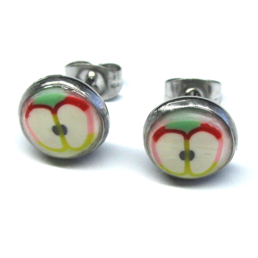 Striped Apple Studs - Image 3