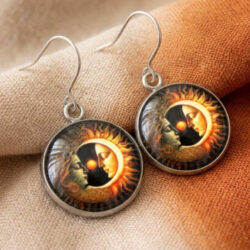 Sun & Moon - Brown & Orange
