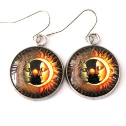 Sun & Moon - Brown & Orange