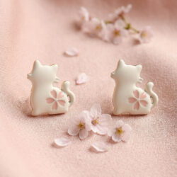 Cat Studs - Floral
